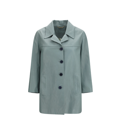Long Lambskin Leather Jacket - Image 1