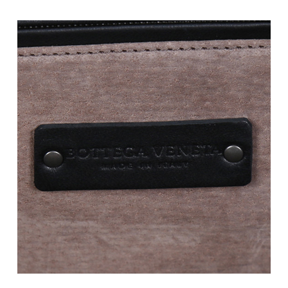 Intrecciato Slim Leather Crossbody Bags - Black - Image 5