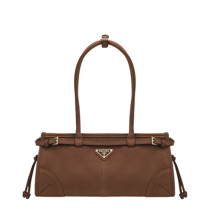 Bonnie Medium Nubuck Leather Handbag - Cocoa Brown - Image 1