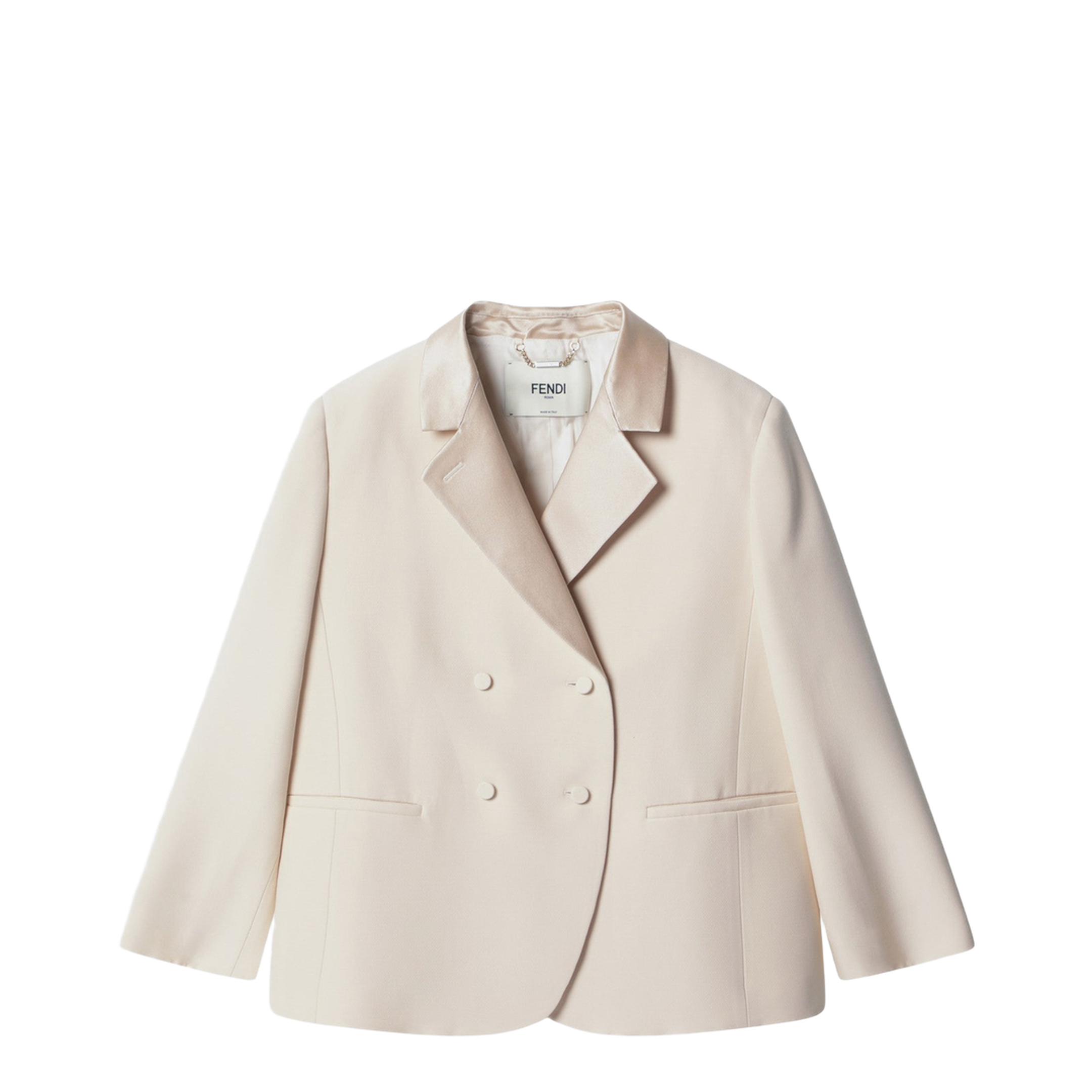 Ivory Single-Breasted Jacket - Image 1
