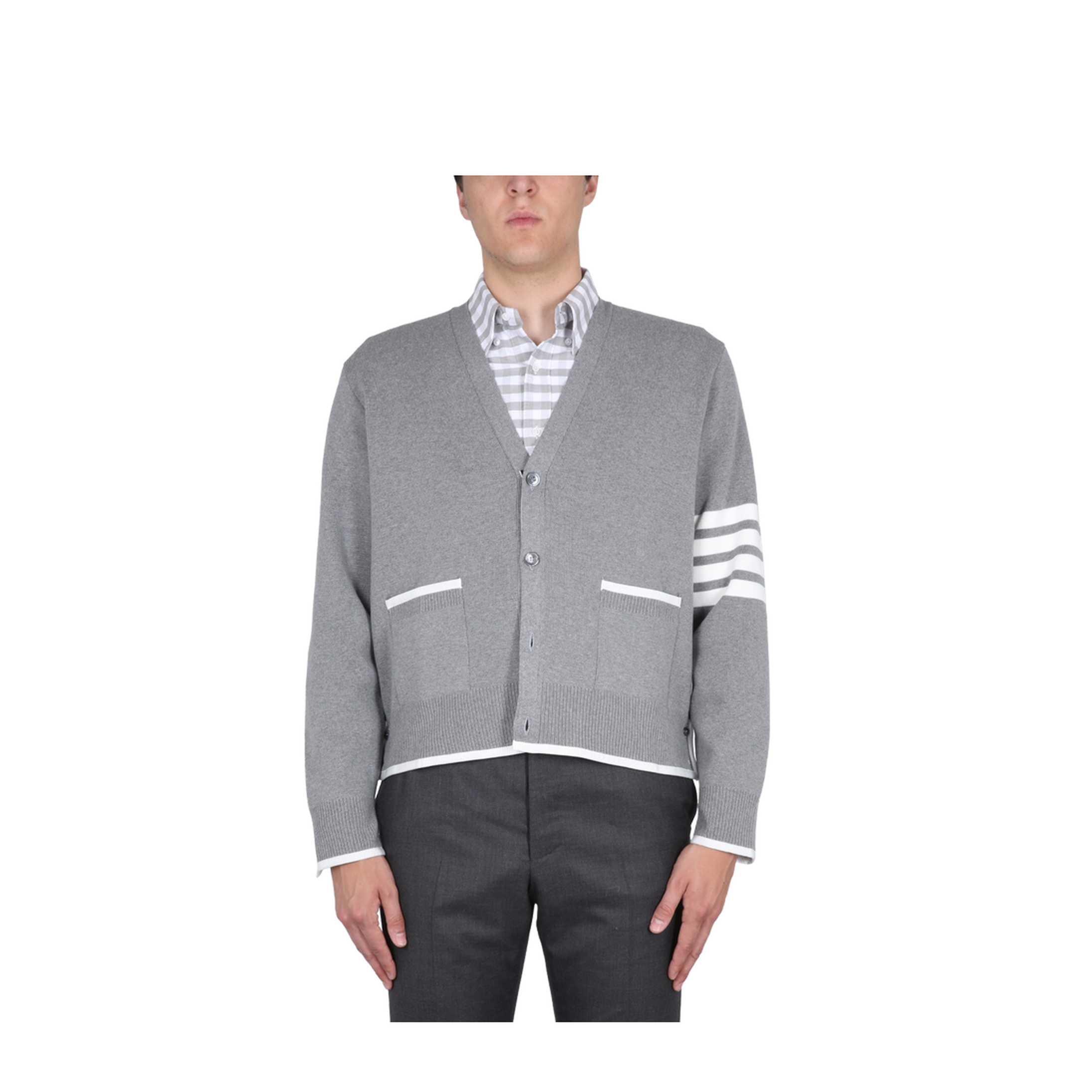 4Bar Stripe Cardigan - Image 1