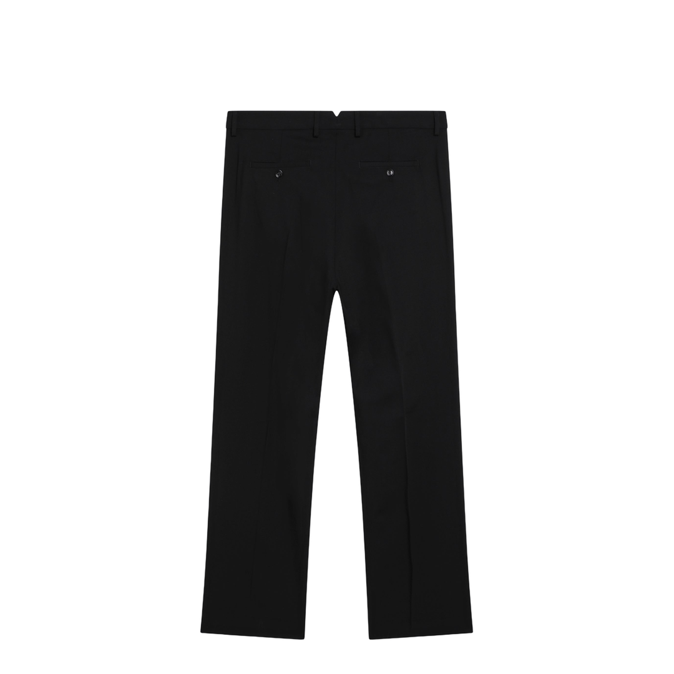 Black Trousers in Wool Gabardine - Image 2