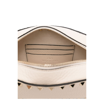 Mini Rockstud Shoulder Bag White - Image 4