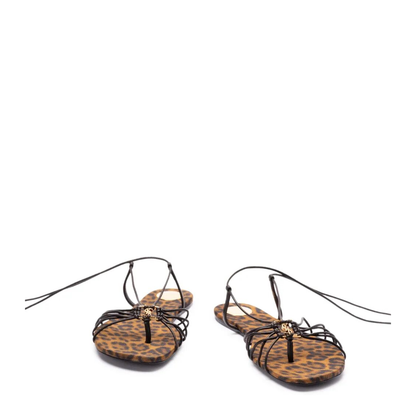 Ankle Strap Babylone Flat Sandals - Image 4