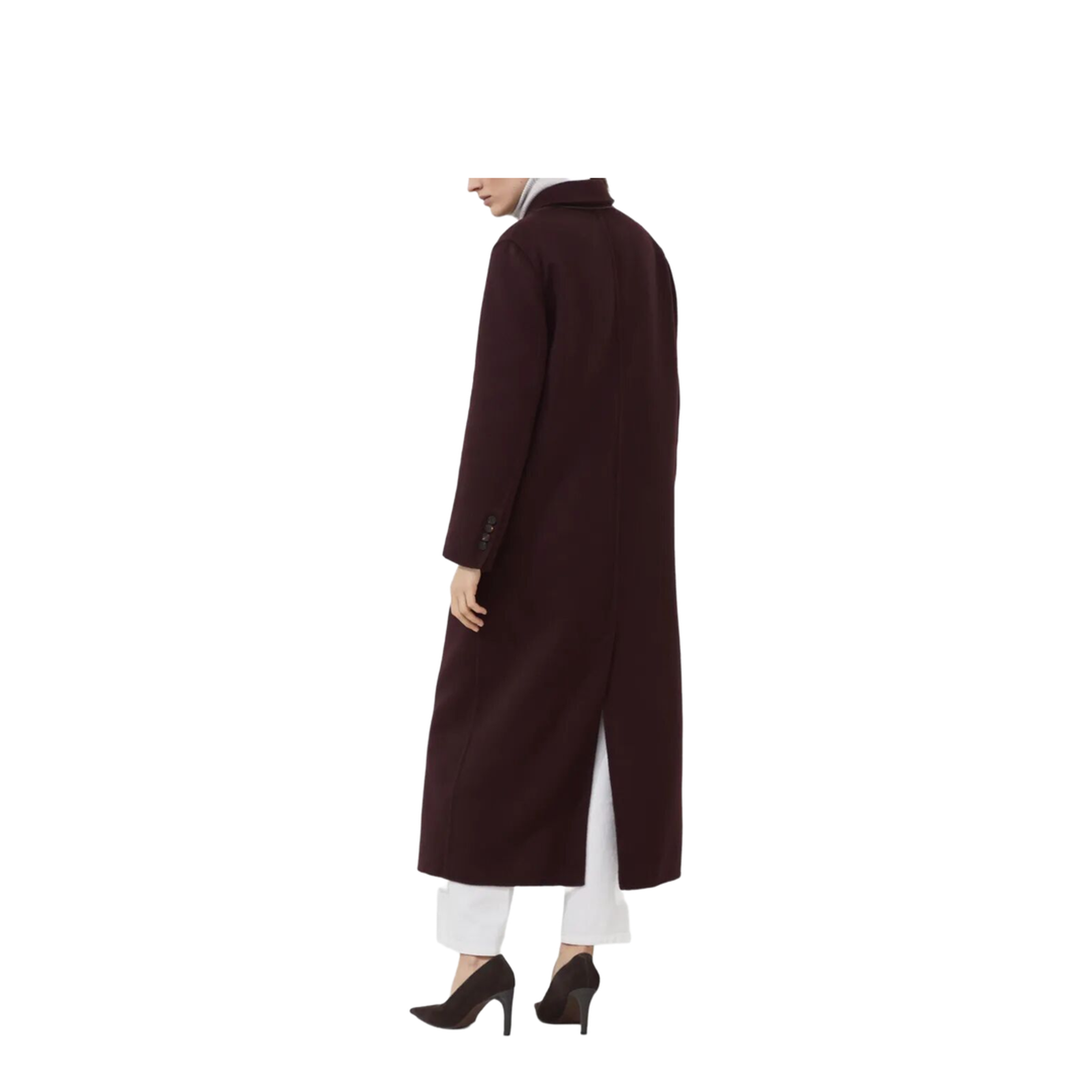 Hand-Crafted Coat in Cashmere Double Beaver Cloth with Monili - Image 2