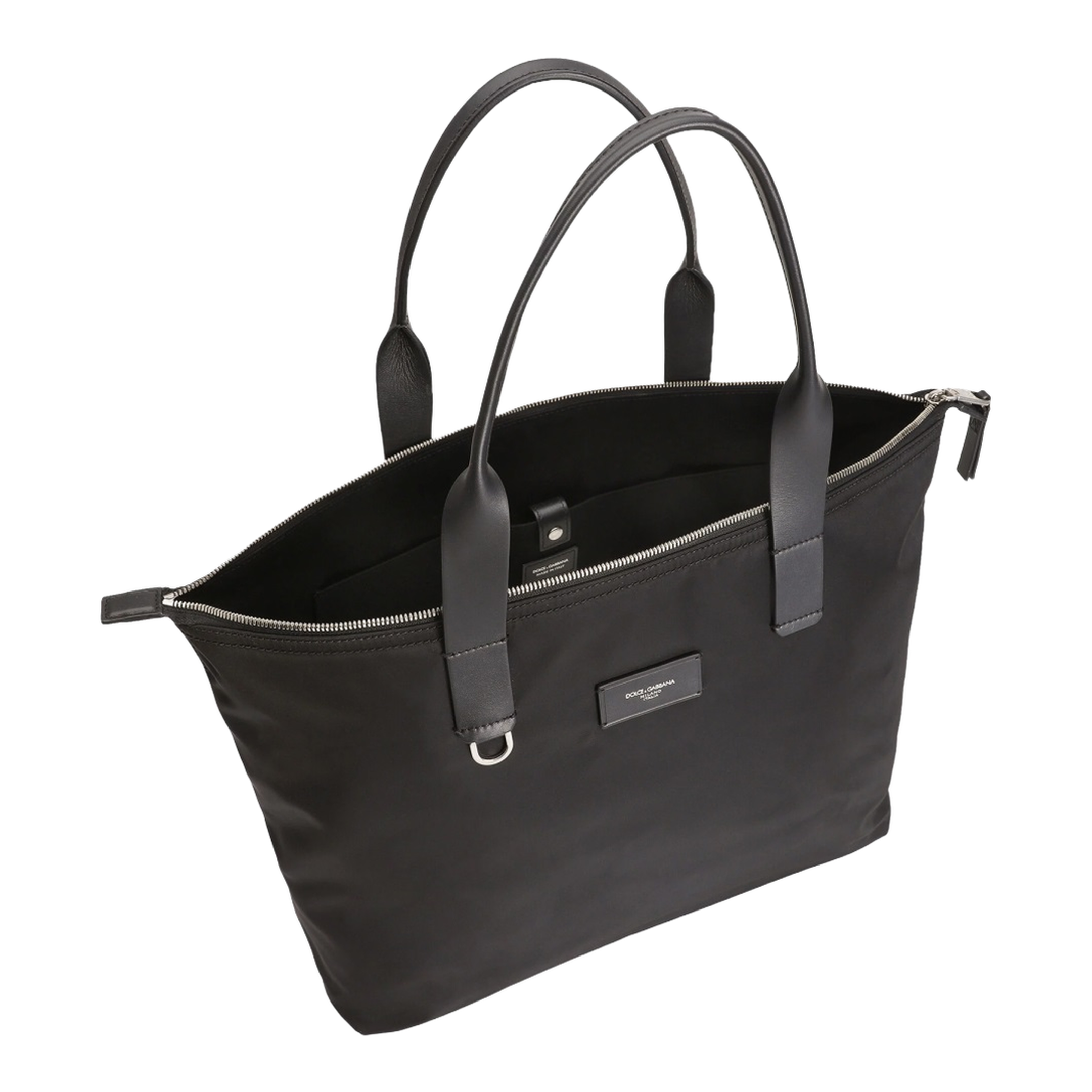 Adamo Large Polyamide Tote - Black - Image 4