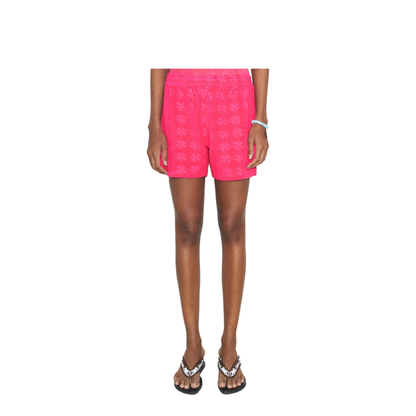 Terry Pink Shorts with Elastic Waist - Image 2