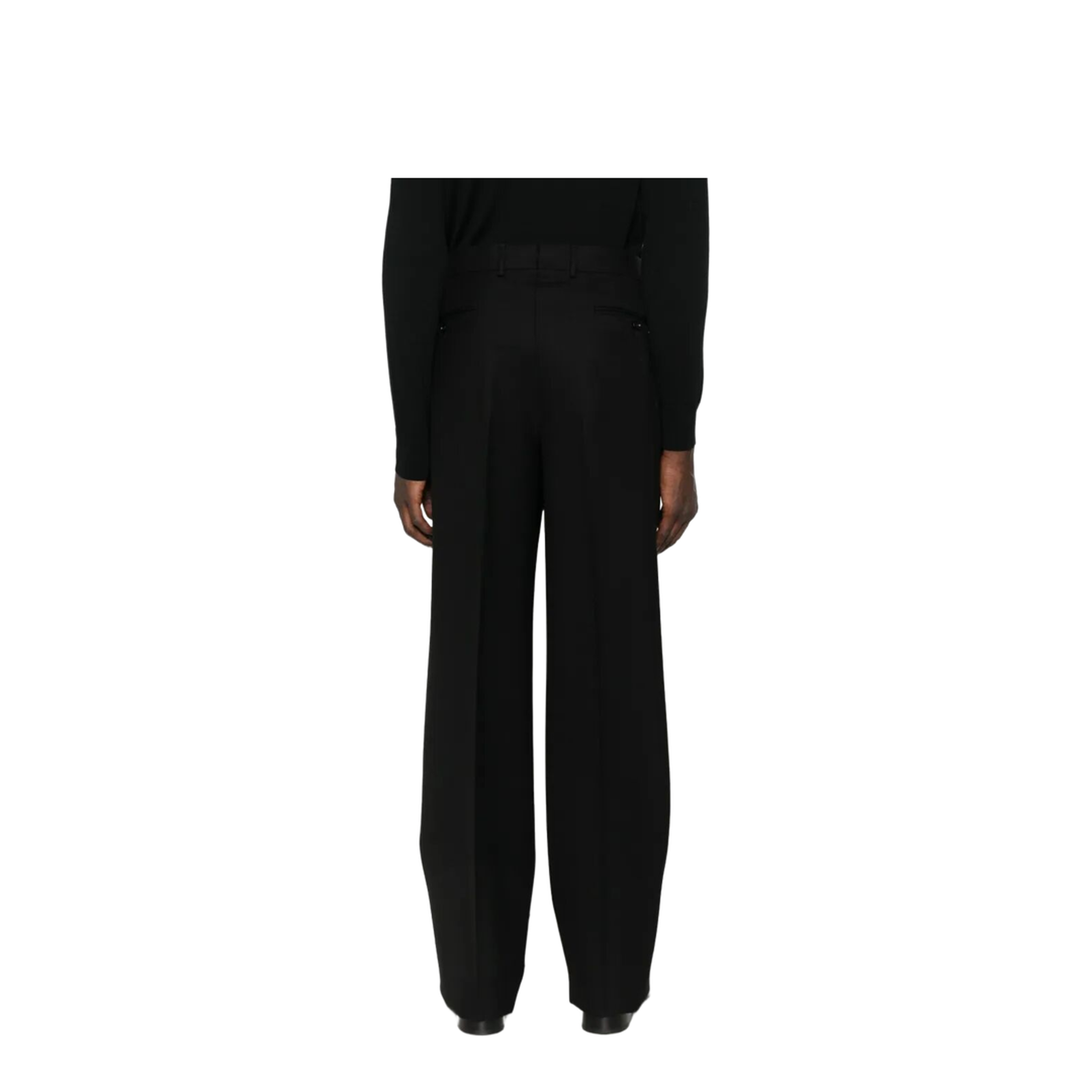 High Twist Wool Pleated Trousers - Image 4