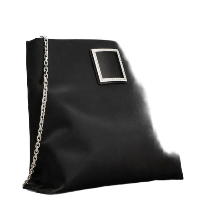 Trompette Clutch Satin Black - Image 2