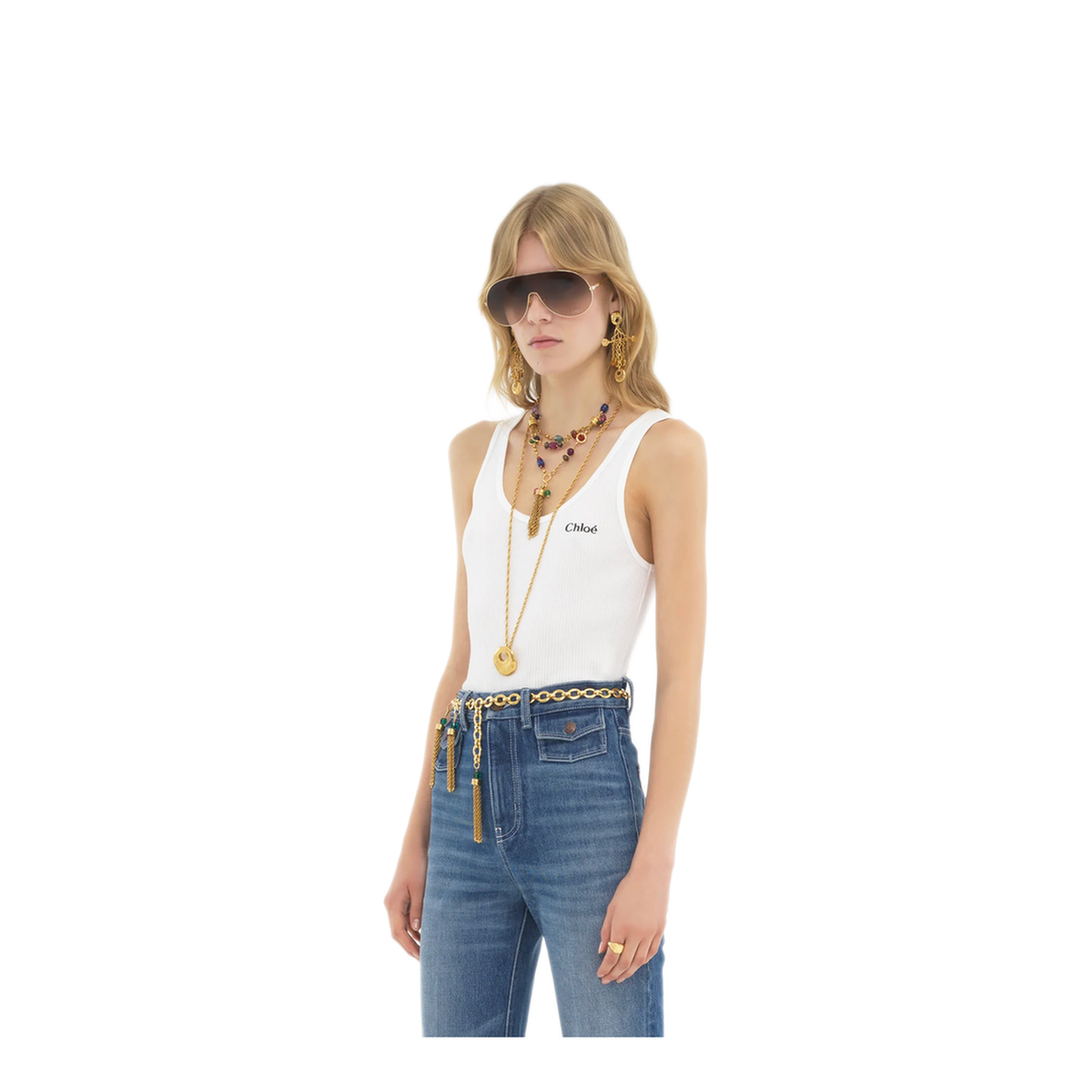 Logo Tank Top in Jersey - Image 2