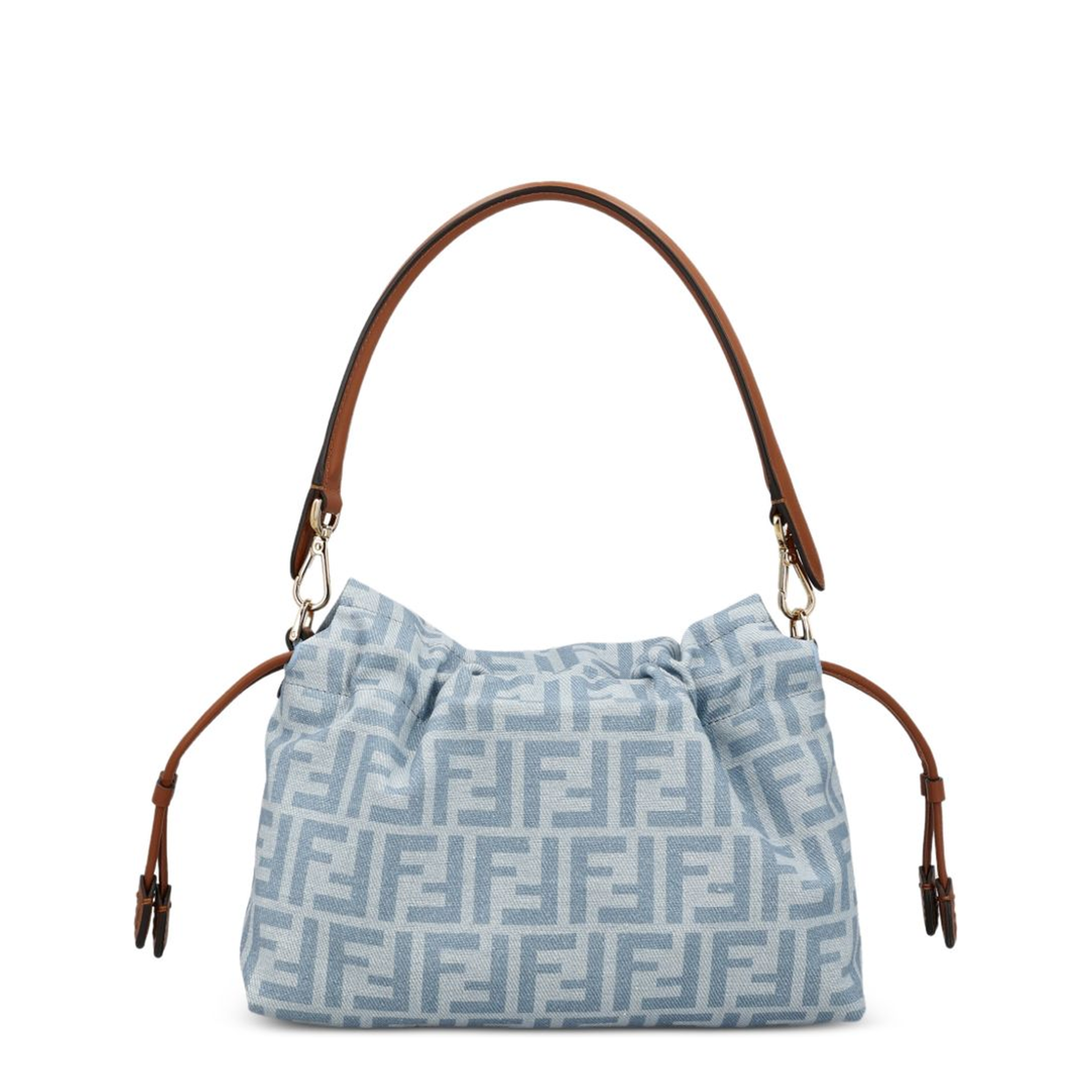 Mamma Baguette Medium Calfskin Shoulder Bag - Light Blue - Image 4