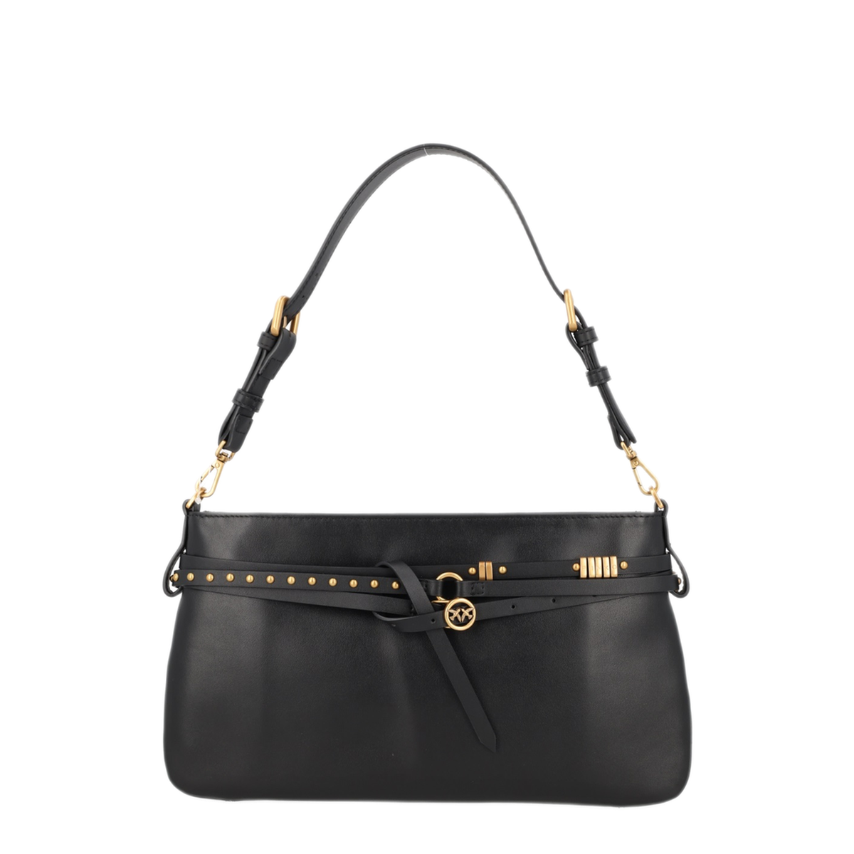 Belt Bag Classic Calfskin Shoulder Bag - Nero/Antique Gold - Image 1