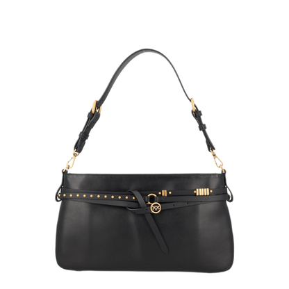 Belt Bag Classic Calfskin Shoulder Bag - Nero/Antique Gold - Image 1