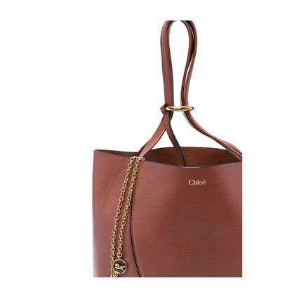 Spin Tote Bag in Grained Leather - Image 3