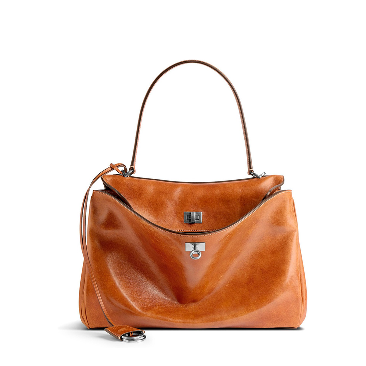 Rodeo Medium Vegetal Tanned Lambskin Handbag - Tan Cowboy - Image 1