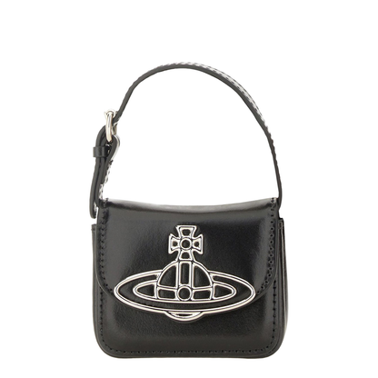 Linda Mini Leather Handbag - Black - Image 1