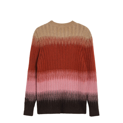 Ribbed Logo Embroidered Knit Sweater - Image 2