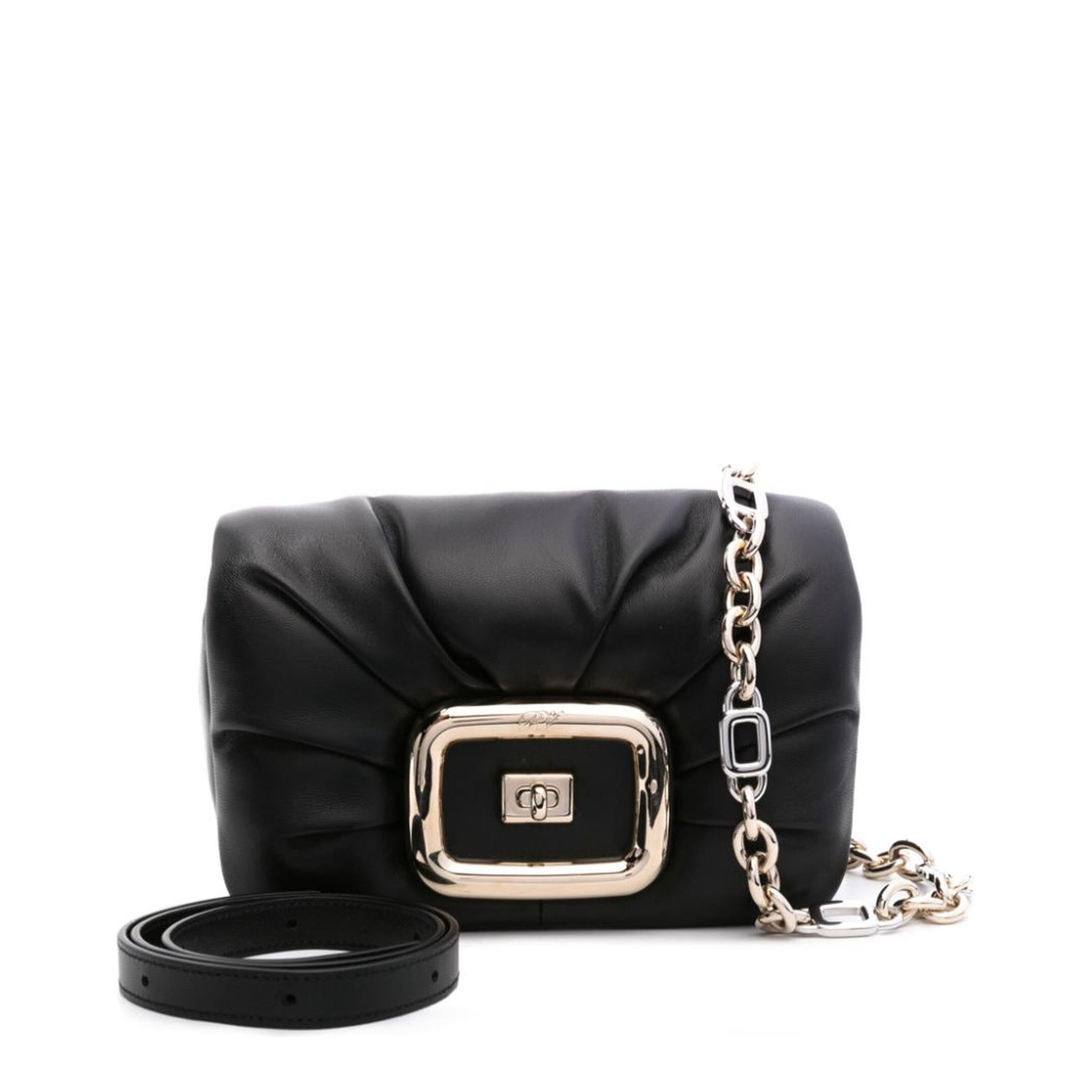 Viv' Choc Mini Bag in leather - Image 6