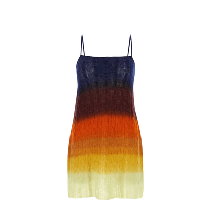 Shaded Braided Wool Mini Dress - Image 1