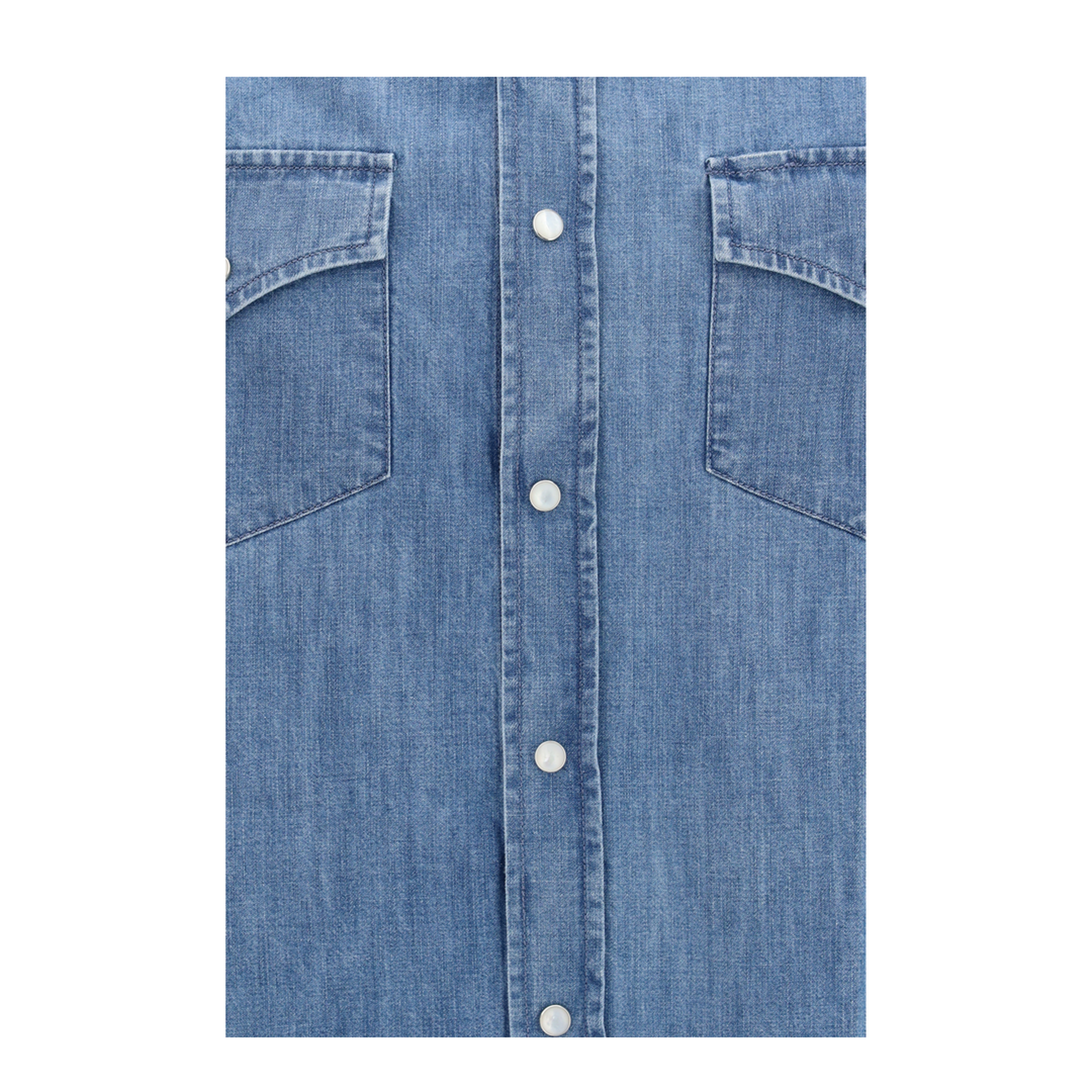 Easy Fit Lightweight Denim Shirt - Image 3