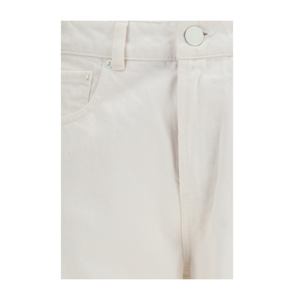 High-rise straight-leg Jeans in cotton - Image 3