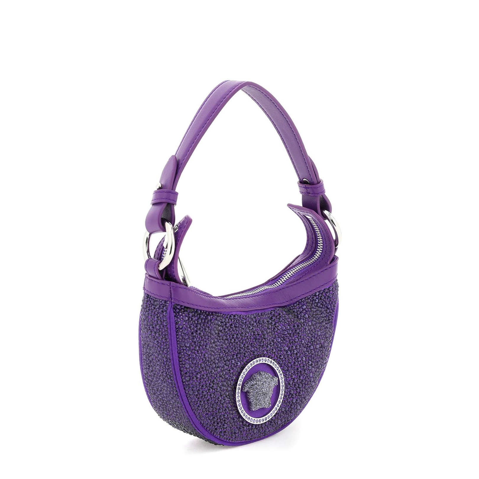 Mini Hobo Bag with Crystals - Image 3