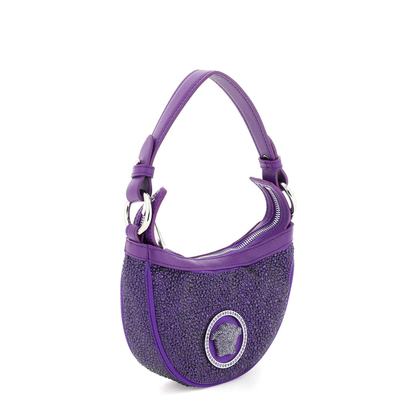 Mini Hobo Bag with Crystals - Image 3