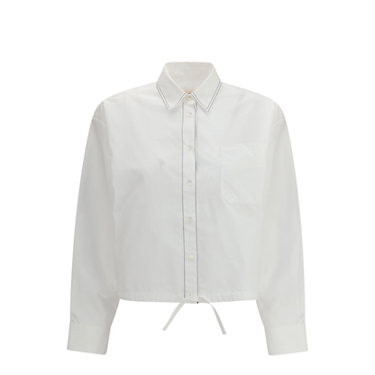 Cropped Long-Sleeve Shirt - Image 1