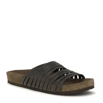 Lace-up Slides with monili embellishment - Image 2