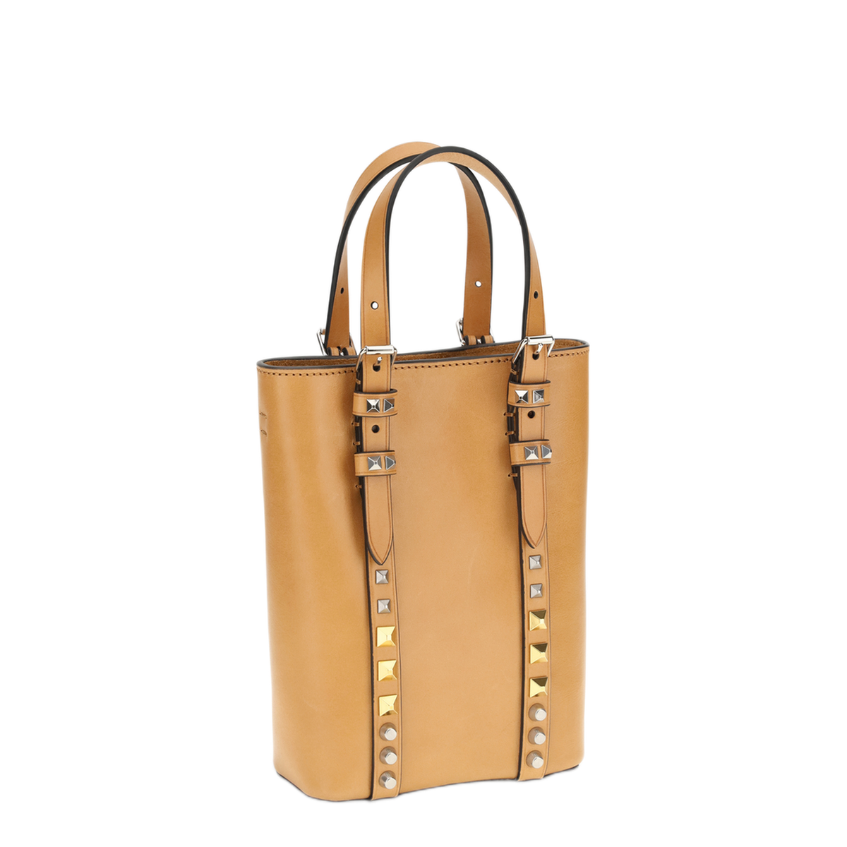 Rockstud Calfskin Tote - Poudre - Image 3