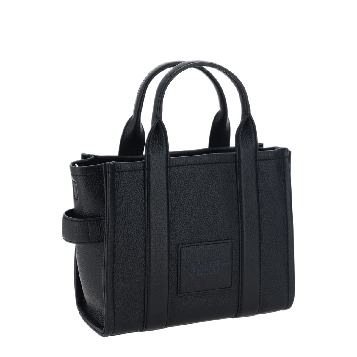 Small Leather Tote Bag - Black - Image 3