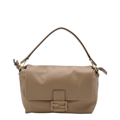 Baguette Large Leather Top Handle Bags - Brown - Image 2