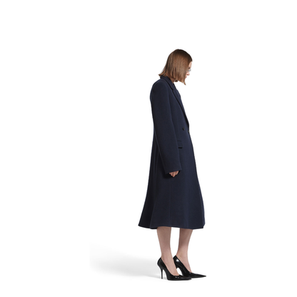 Godet Brushed Wool Midi Coat - Image 4