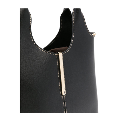 Shopping Bag Mini Calfskin Tote - Black - Image 2
