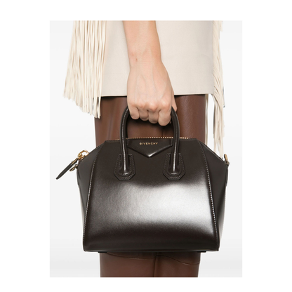Antigona Mini Calfskin Tote - Chocolate - Image 2