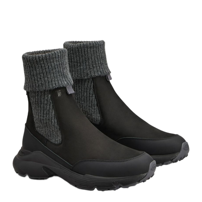 Chelsea Boots in Nubuck and Knit - Image 3