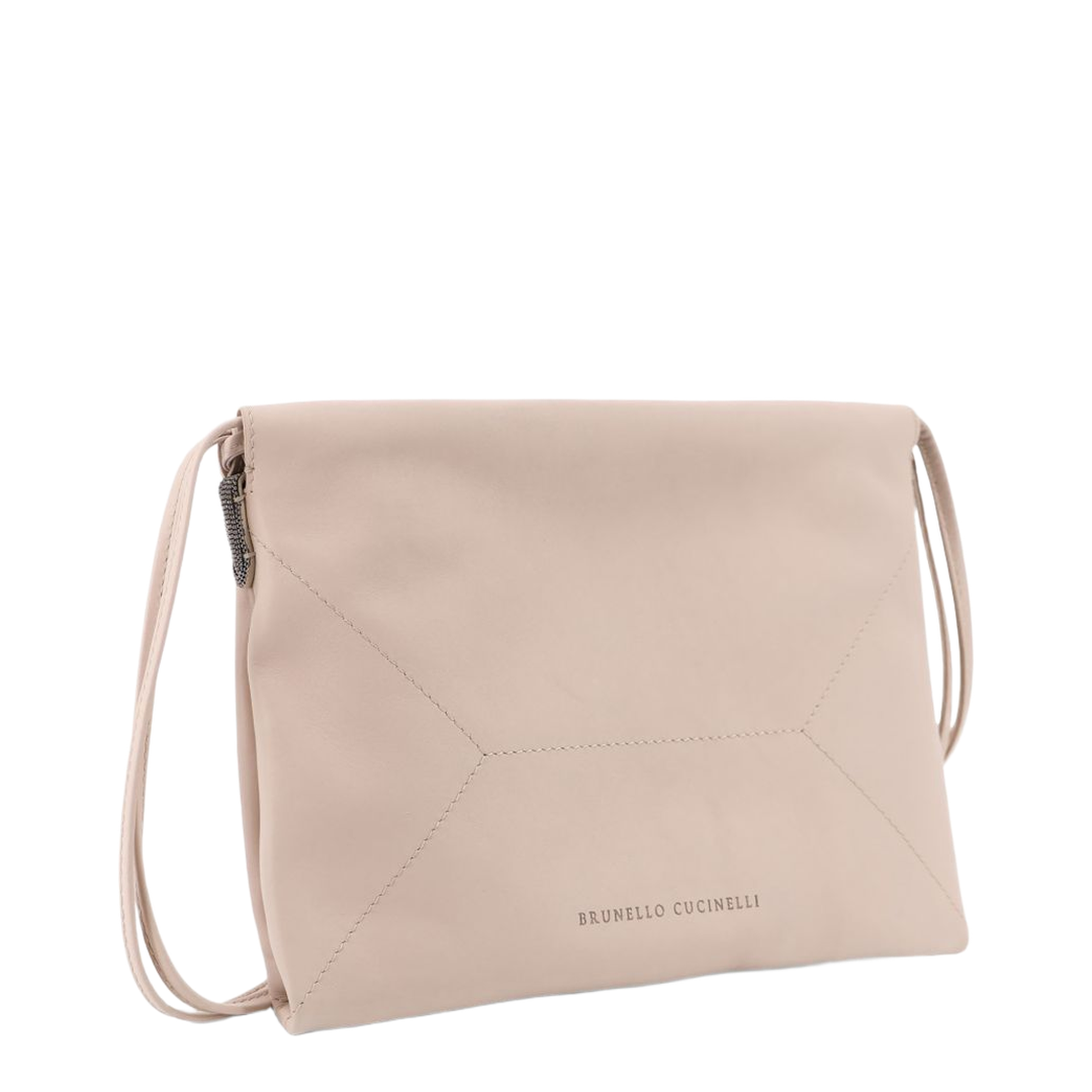 Duo Leather Shoulder Bag - Light Pink - Image 4