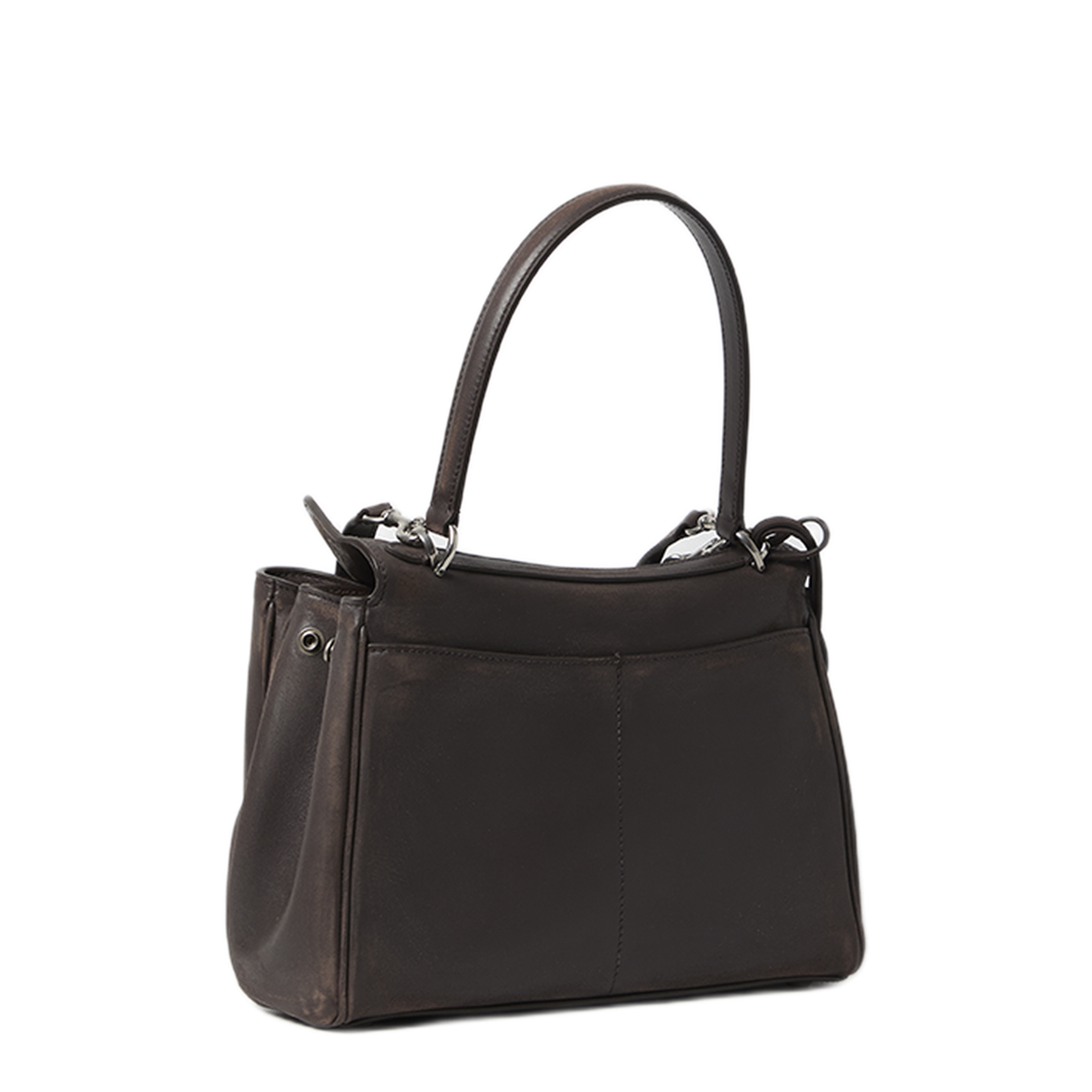 Rodeo Small Calfskin Handbag - Espresso - Image 2