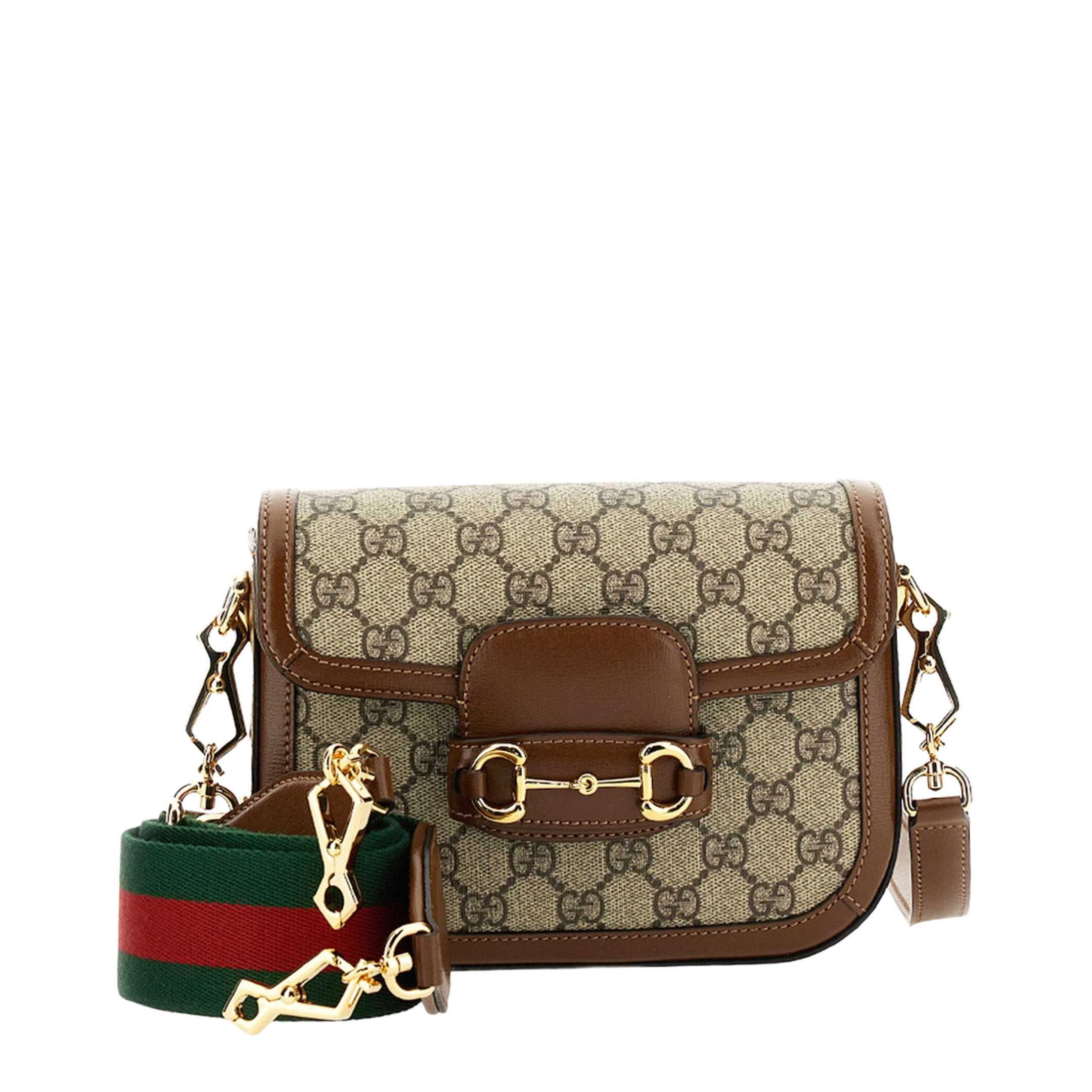 Horsebit 1955 Small Leather Shoulder Bag - Brown - Image 8