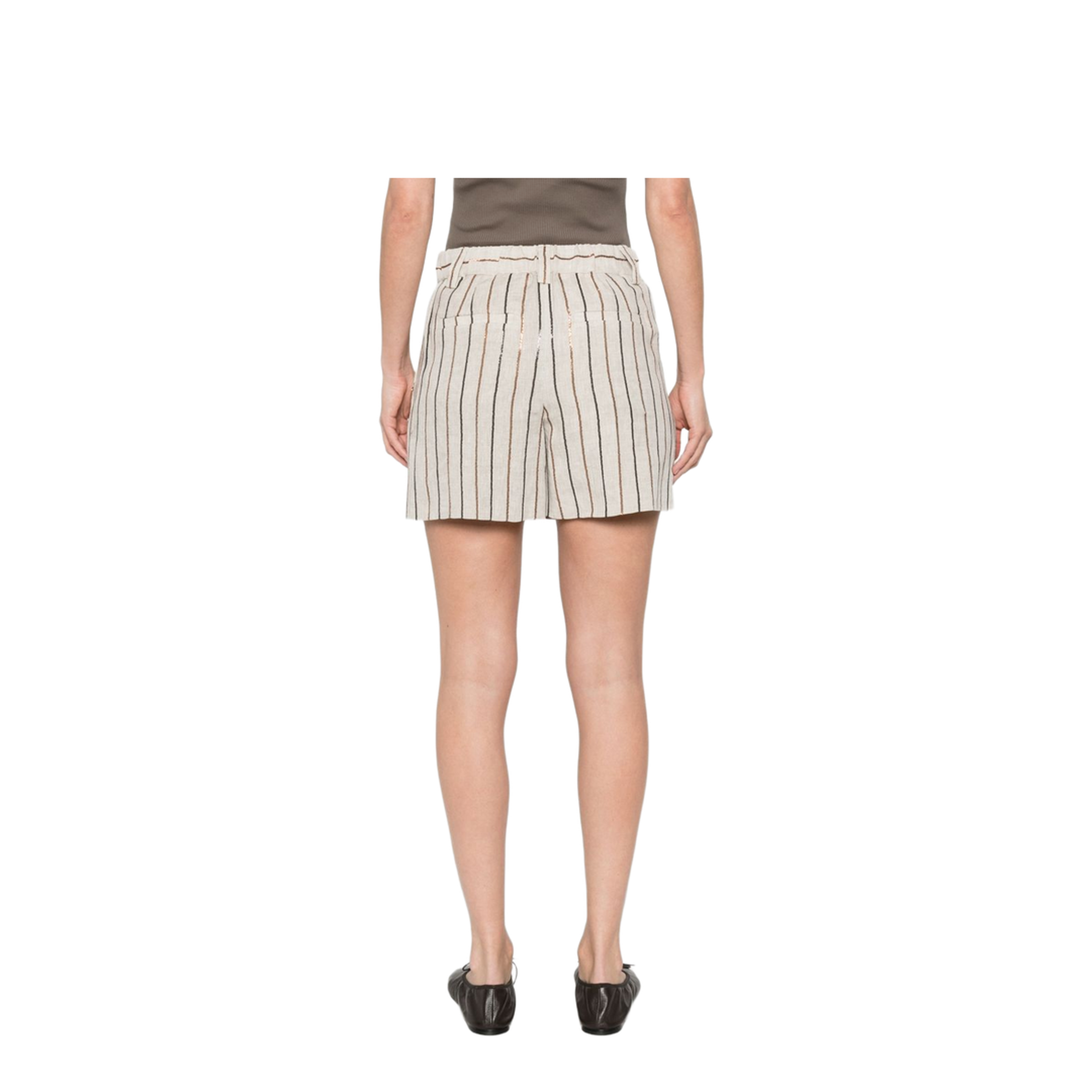 Women's Striped Shorts - Image 2