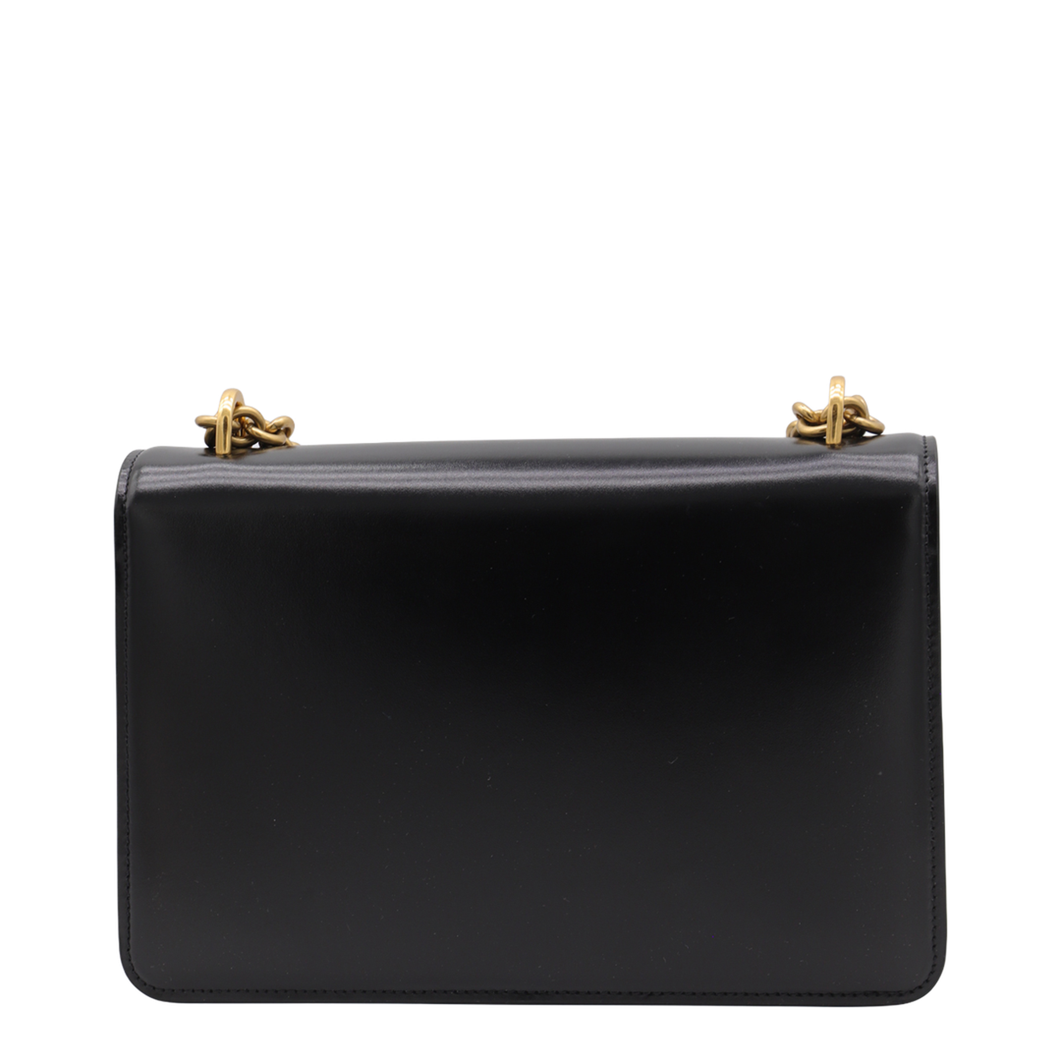 Black Leather Vain Shoulder Bag - Image 2