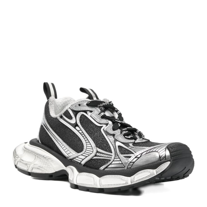 3XL Sneakers in Black and Silver with Glitter - Image 2