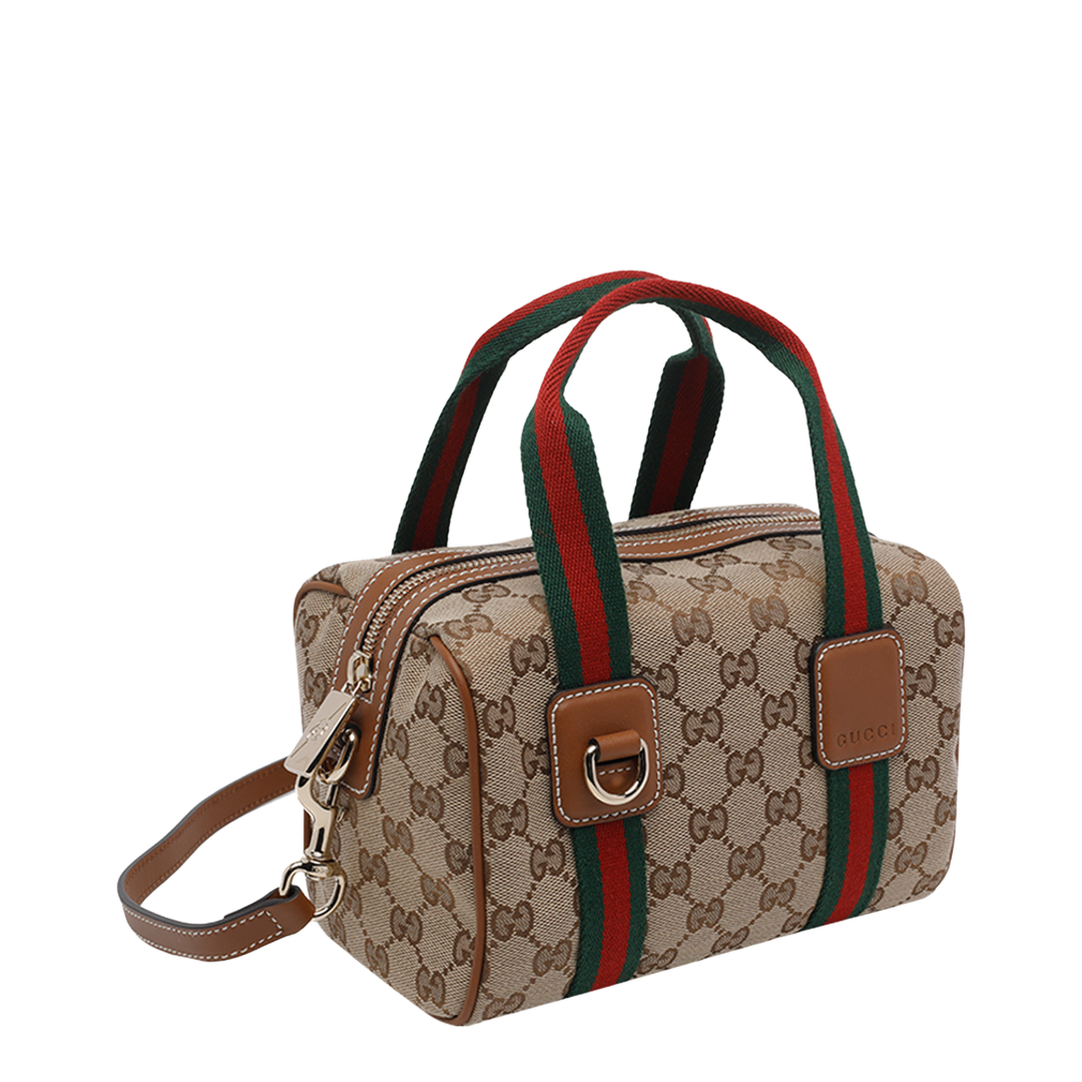 GG Supreme Mini Canvas Top Handle Bag - Beige - Image 2