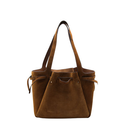 Romy Suede Tote - Caramel - Image 6