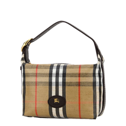 Coated Canvas Handbag With Check Pattern - Image 2