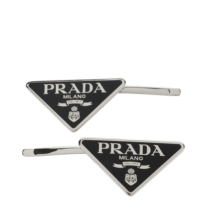 Black Hair Clip with Logo - Image 1