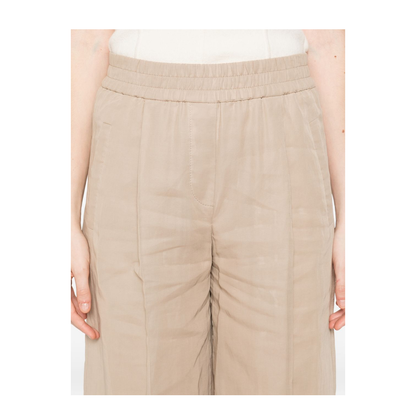 Cotton Trousers Cream - Image 3