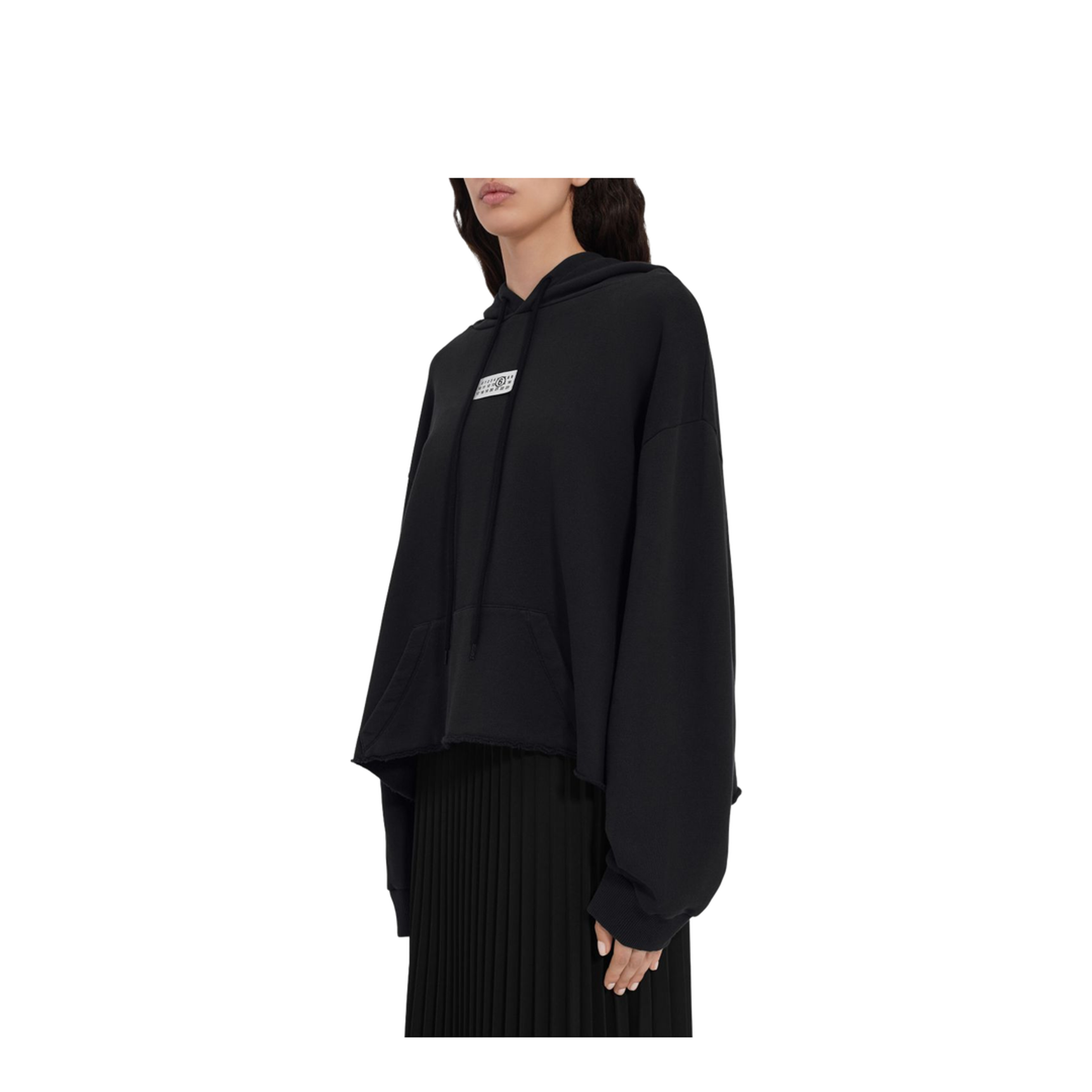 Black Cotton Hoodie - Image 3