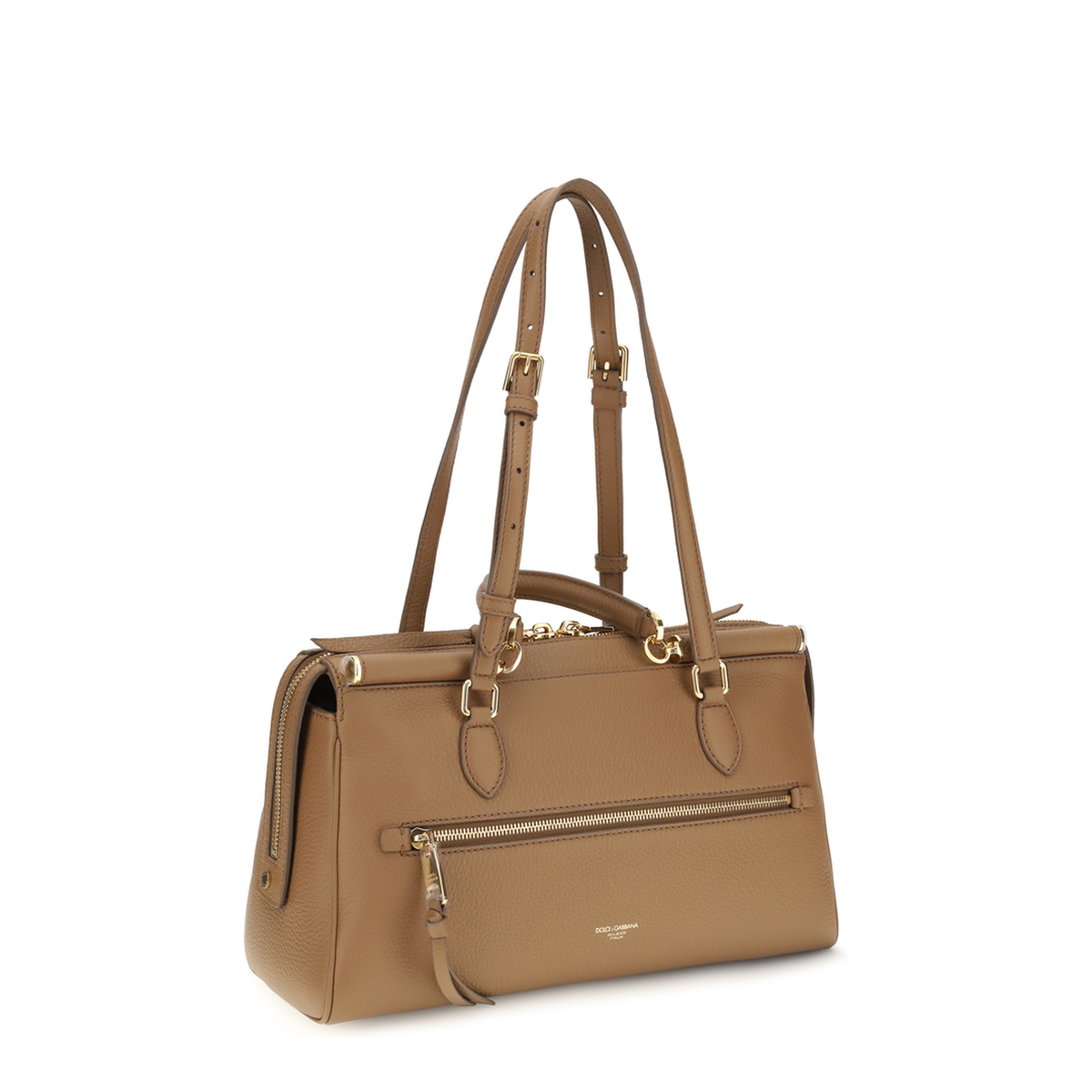 Vittoria Medium Calfskin Shoulder Bag - Brown - Image 3