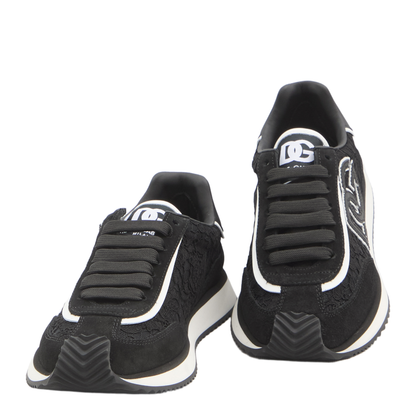 Cushion Sneakers in Calfskin and Fabric - Image 5